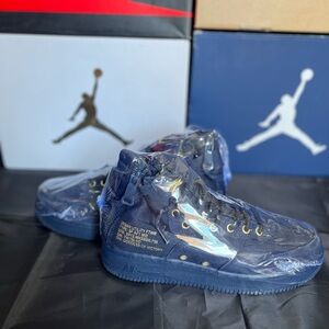 Rare Nike Air Force 1 Obsidian Navy Blue Mens 8.5